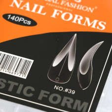 Верхні форми пластикові, Кігті, 140 шт, NO.39