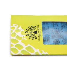 New Year's stamping disc #04 Global Fashion L38, 12.5*6.5 cm