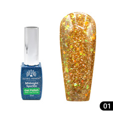 Гель лак Midnight sparkle 8 мл, 01