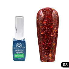 Гель лак Midnight sparkle 8 мл, 03