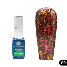 Гель лак Midnight sparkle 8 мл, 09