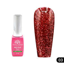 Гель лак Red Flush Disco 8 мл, 03