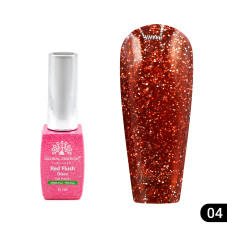 Гель лак Red Flush Disco 8 мл, 04