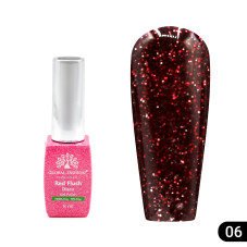 Гель лак Red Flush Disco 8 мл, 06