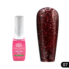 Гель лак Red Flush Disco 8 мл, 07