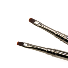 Набор кистей для геля Global Fashion, 2 шт, овал, прямая