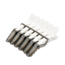 Ducks for hair, 6 pieces, white+black
