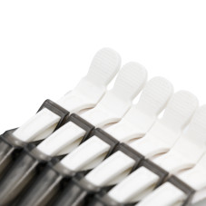 Ducks for hair, 6 pieces, white+black