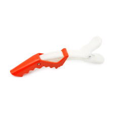 Ducks for hair, 5 pcs, white+red