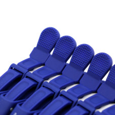 Hair clips, 6 pcs, blue