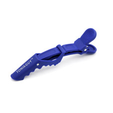 Hair clips, 6 pcs, blue