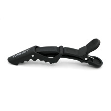 Hair clips, 6 pcs, black