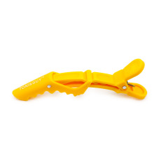 Hair clips, 6 pcs, yellow
