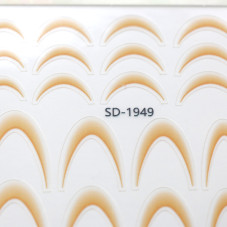 Наклейки слайдер-дизайн френч-омбрэ #1949