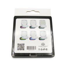 Nail Art Decoration 6 pcs, white