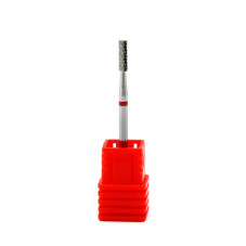 Carbide Nail Drill Bit, Narrow Cylinder, Red Groove, Small Barrel F