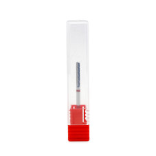 Carbide Nail Drill Bit, Narrow Rounded Cylinder with Ball Tip, Red Groove, Small Barrel Ball F