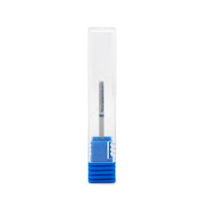 Carbide Nail Drill Bit, Narrow Rounded Cylinder with Ball Tip, Blue Groove, Small Barrel Ball M