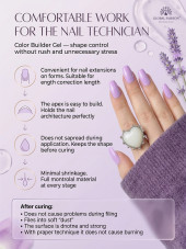 Gel for modeling nails 50 gr, Color Builder Gel 04 - Lavender