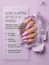 Gel for modeling nails 50 gr, Color Builder Gel 04 - Lavender
