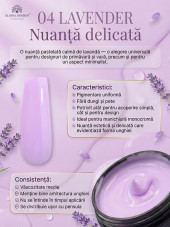 Gel pentru modelarea unghiilor 50 g, Color Builder Gel 04 - Lavender
