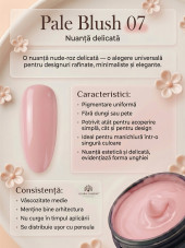 Gel pentru modelarea unghiilor 50 g, Color Builder Gel 07- Pale blush