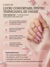 Gel pentru modelarea unghiilor 15 g, Color Builder Gel, 08- Candy