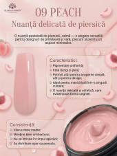 Gel pentru modelarea unghiilor 50 g, Color Builder Gel 09- Peach