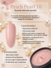 Gel pentru modelarea unghiilor 15 g, Color Builder Gel, 10- Peach pearl