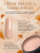 Gel pentru modelarea unghiilor 50 g, Color Builder Gel 11- Creme brulee