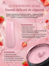 Gel pentru modelarea unghiilor 50 g, Color Builder Gel 12- Strawberry shake