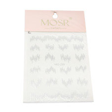 Mosr MO-299 nail sticker, silver