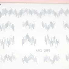 Mosr MO-299 nail sticker, silver