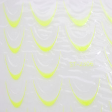 Autocolante cu design slider French ombre ST-2306 yellow