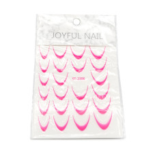 Slider design French ombre stickers ST-2306 pink