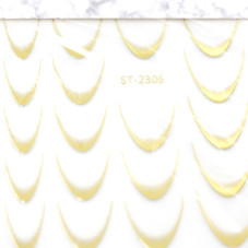 Slider design French ombre stickers ST-2306 gold