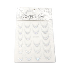 Slider design French ombre stickers ST-2306 silver-chameleon