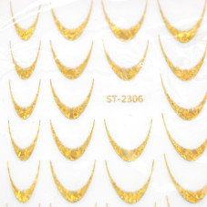 Slider design French ombre stickers ST-2306 gold-chameleon