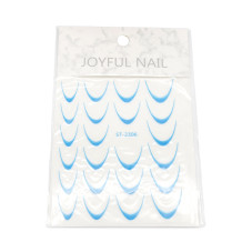 Slider design French ombre stickers ST-2306 blue