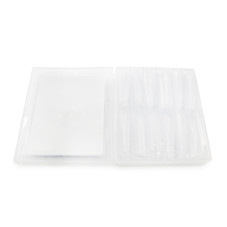 Top molds plastic 120 pcs, arched almond, snake print