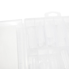 Top molds plastic 120 pcs, wide square, snake print