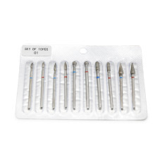 Diamond Nail Drill Bit Set for Manicure, 10 pieces, 01