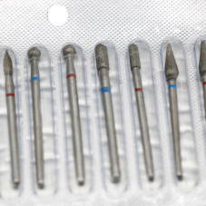 Diamond Nail Drill Bit Set for Manicure, 10 pieces, 01