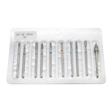 Diamond Nail Drill Bit Set for Manicure, 10 pieces, 02
