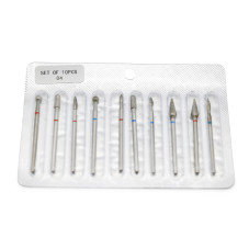 Diamond Nail Drill Bit Set for Manicure, 10 pieces, 04