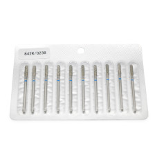 Diamond Nail Drill Bit for Cuticles, Cylinder Shape, Blue Groove, 842R/023B