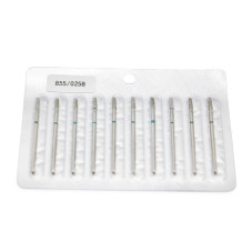 Diamond Nail Drill Bit for Cuticles, Rounded Cone, Blue Groove, 855/025B