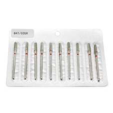Diamond Bit for Cuticles, Cone Shape, Red Band, 847/035R