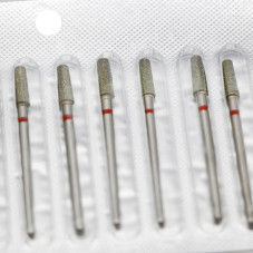 Diamond Bit for Cuticles, Cone Shape, Red Band, 847/035R