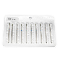 Diamond Nail Drill Bit for Cuticles, Cylinder Shape, Blue Groove, 853/018B